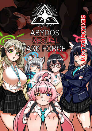 Порно комикс Blue Archive. Abydos Sexual Task Force. Bluecandy