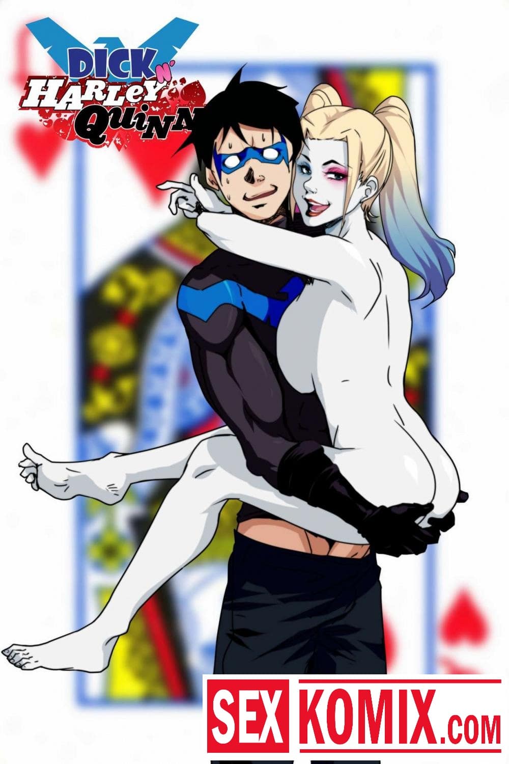 Порно комикс Дик и Харли Квинн. Порно комикс Дик и Харли Квинн.