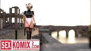 Порно комикс Ева. Стычка. Nier Automata. Порно комикс Ева. Стычка. Nier Automata.