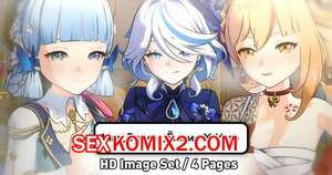 Порно комикс Genshin Impact. Аяка, Фурина, Ёимия X Итэр. PastaPaprika