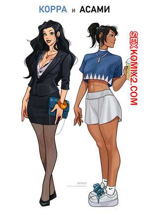 Порно комикс Корра и Асами офисная история. Все части.