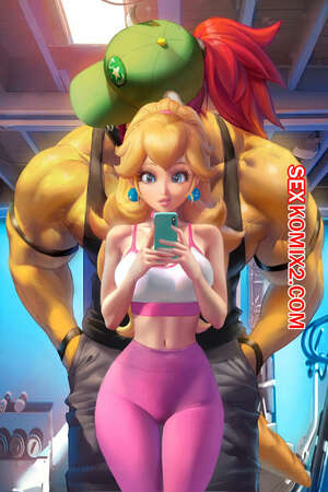 Порно комикс Марио. Тренировочный день Пич. Princess Peach Gym Days. Sakimichan.