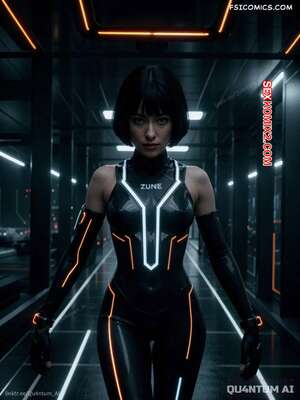 Порно комикс Olivia Wilde. Quorra Thron Legacy. QuantumAI