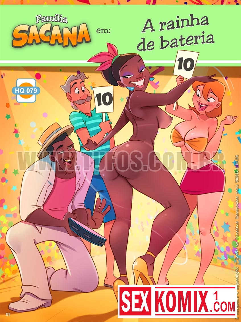Порно комикс Похотливая семейка. Часть 79. Королева барабанов. Португальский. Порно комикс Похотливая семейка. Часть 79. Королева барабанов. Португальский.