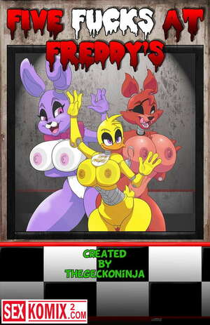 Порно комикс Пять ночей с Фредди.