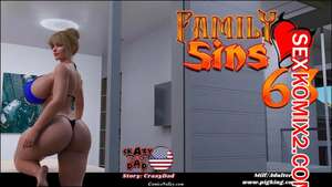 Порно комикс 3D Семейка грехов. Часть 63. Family Sins. CrazyDad3D