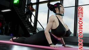 Порно комикс Street Fighter. Juri Han. PervertMuffinMajima