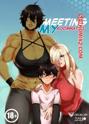 Порно комикс Знакомство с моими соседками. Meeting my roommates. Drakar.